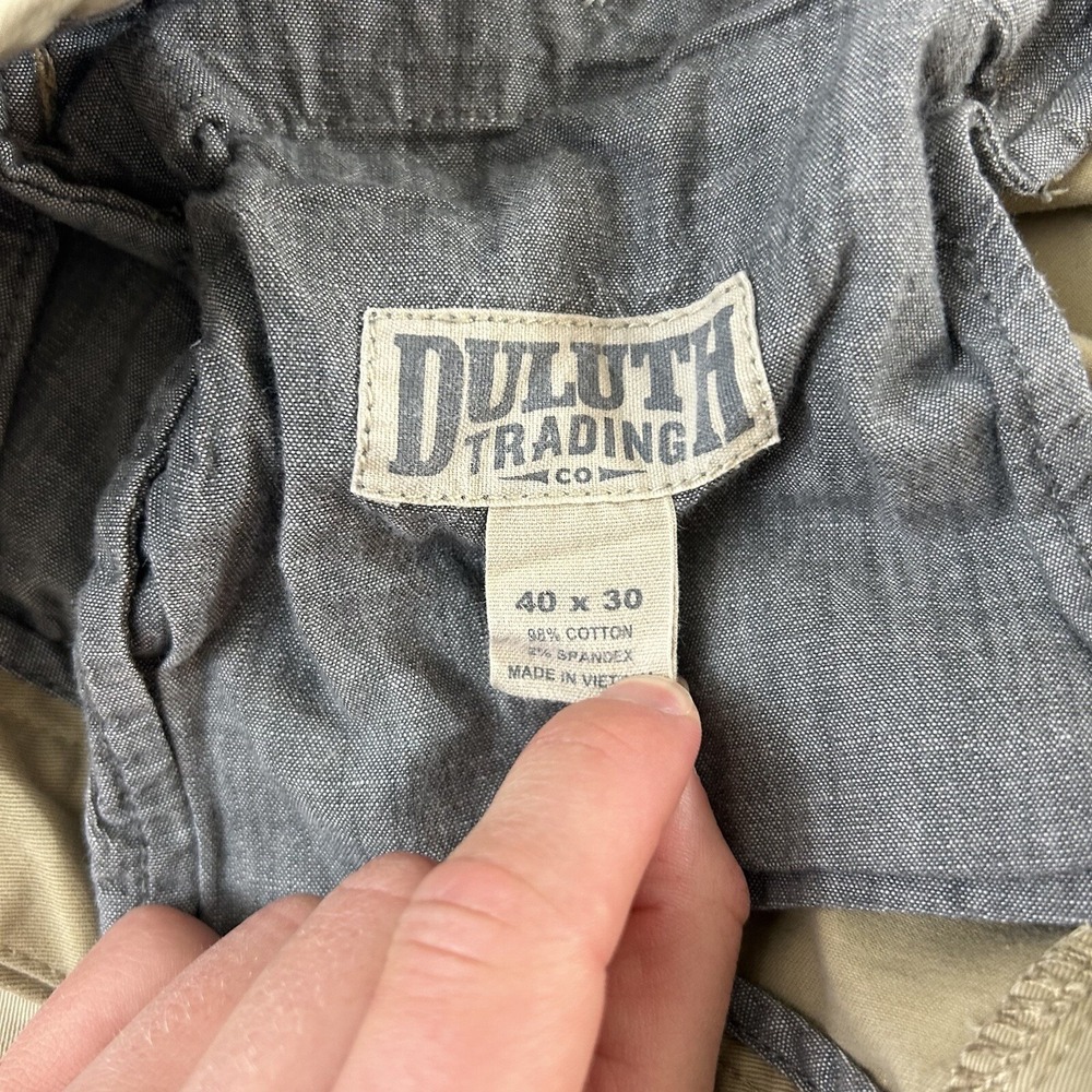 Duluth Trading Pants Flex Ballroom STRETCH w/‎ Zip side Sz 38Wx28L 53726 - Picture 14 of 16